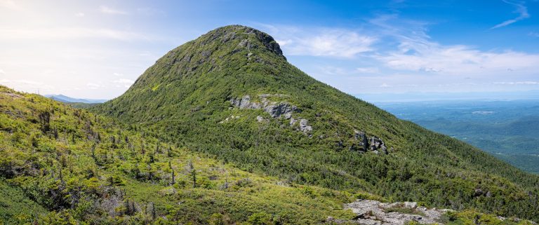 Beautiful landscape of Mount Mansfield in Vermont