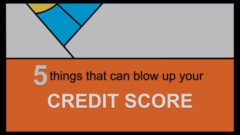 5 things that can blow up your credit score